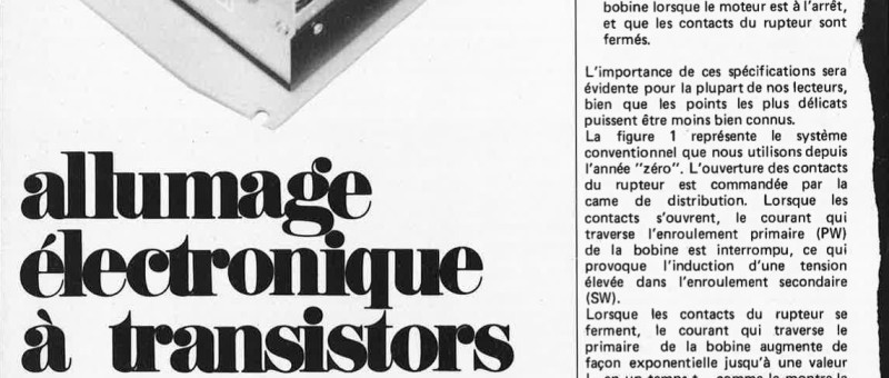 Allumage électronique à transistors