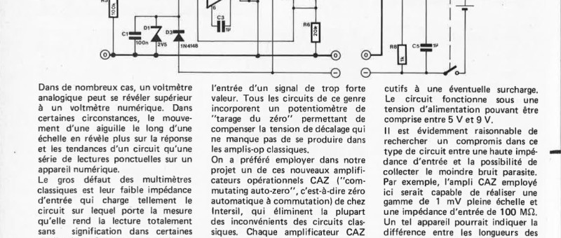 Voltmètre analogique