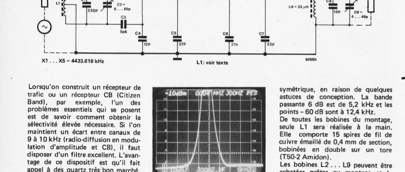 Filtre à quartz 4,4 MHz