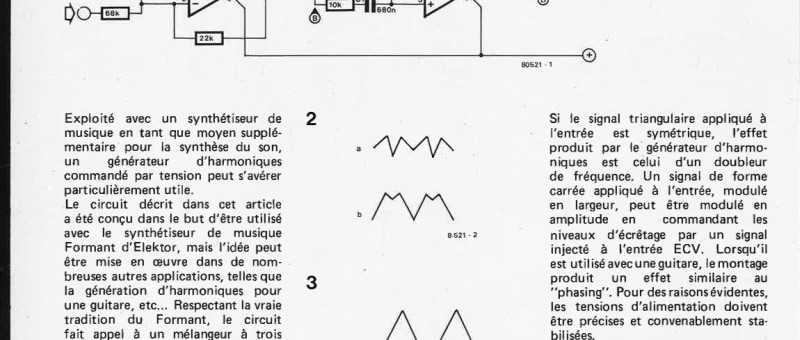 Générateur d`harmonique commandé en tension