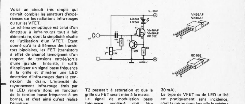 Emetteur à infrarouges