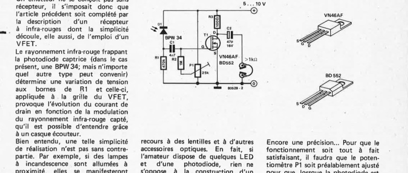 Récepteur à infrarouges
