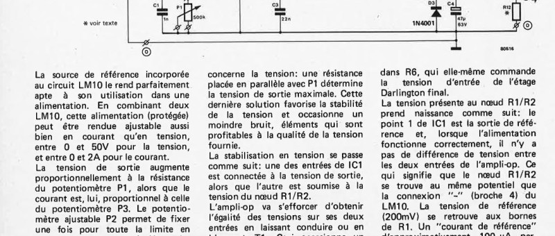 Alimentation de laboratoire