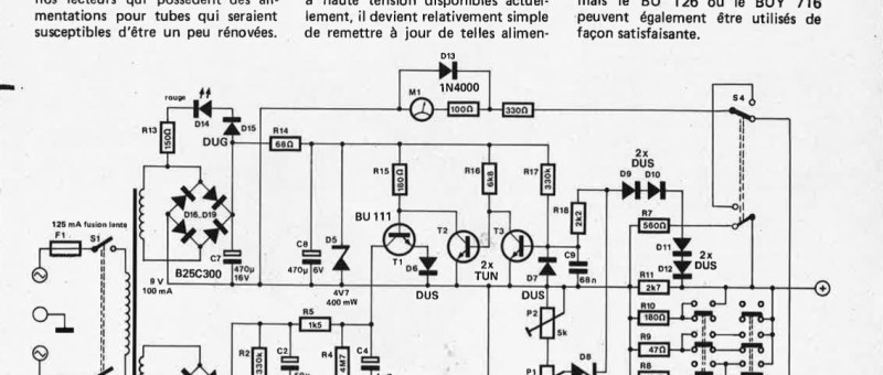 Alimentation stabilisée 10 à 350 V