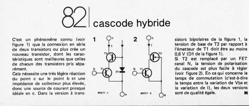 Cascade hybride