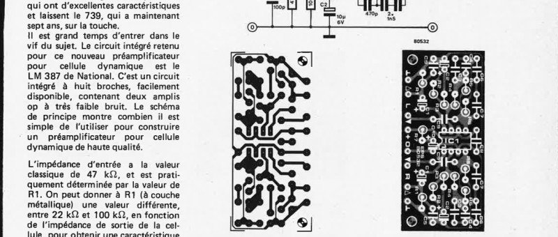 Préamplificateur stéréo pour cellule dynamique