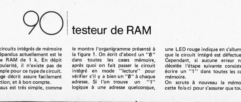 Testeur de RAM