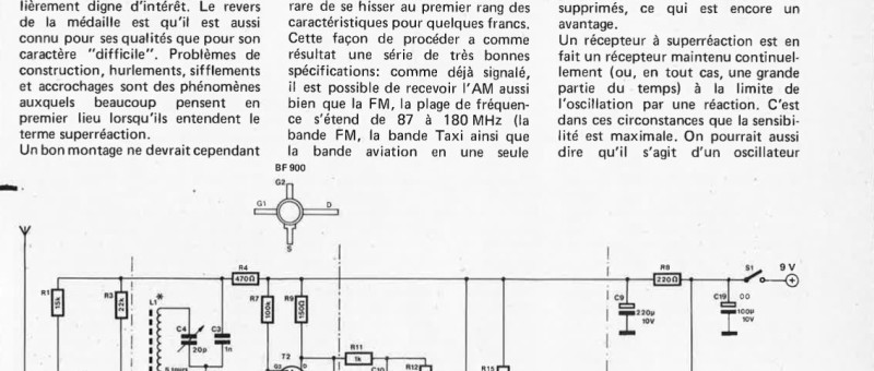 Récepteur à superréaction