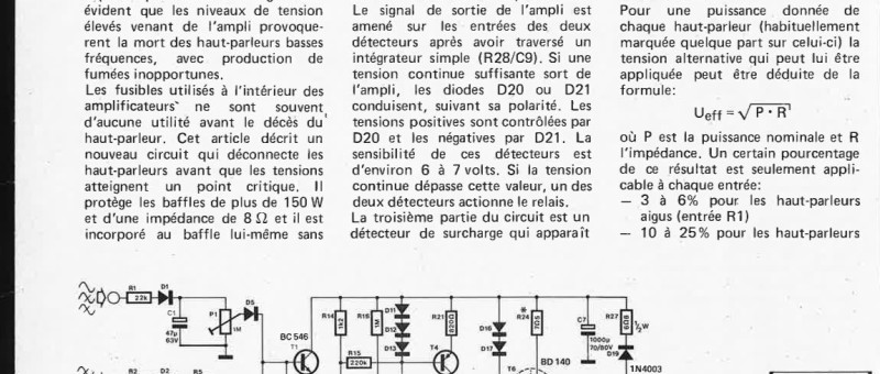 Fusible pour haut-parleur