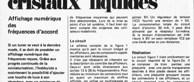 Fréquencemètre à cristaux liquides