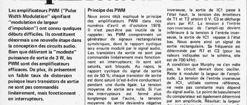 Amplificateur -PWM