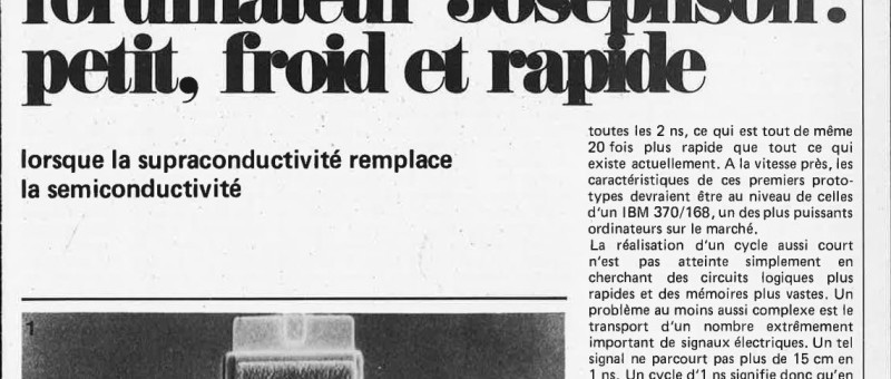 L`ordinateur Josephson