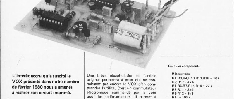Circuit imprimé du VOX