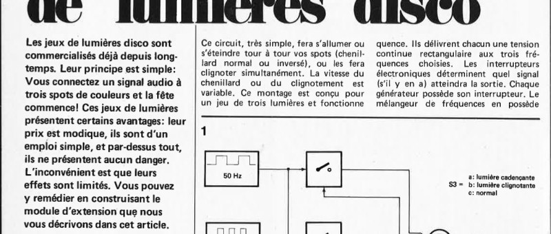commande de jeux de lumieres disco