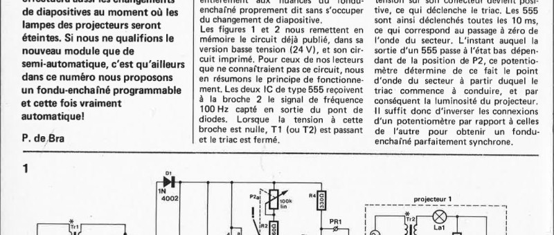 Fondu-enchaîné semi-automatique