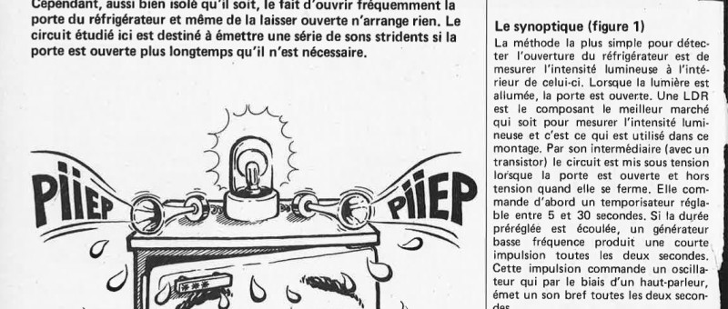 Alarme pour réfrigérateur