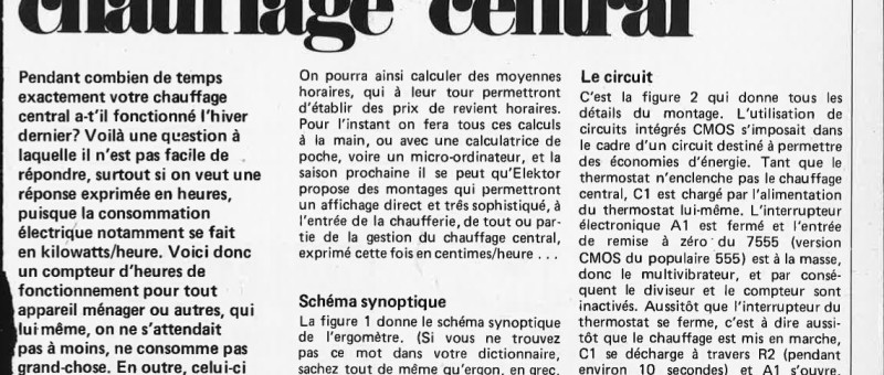 Ergomètre pour chauffage central