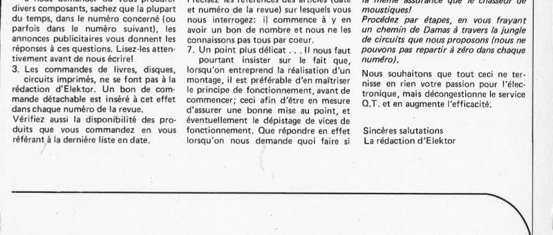 Lettre aux lecteurs