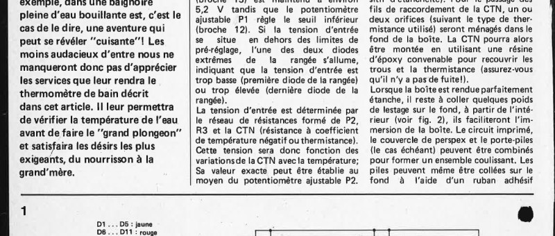 thermomètre différentiel