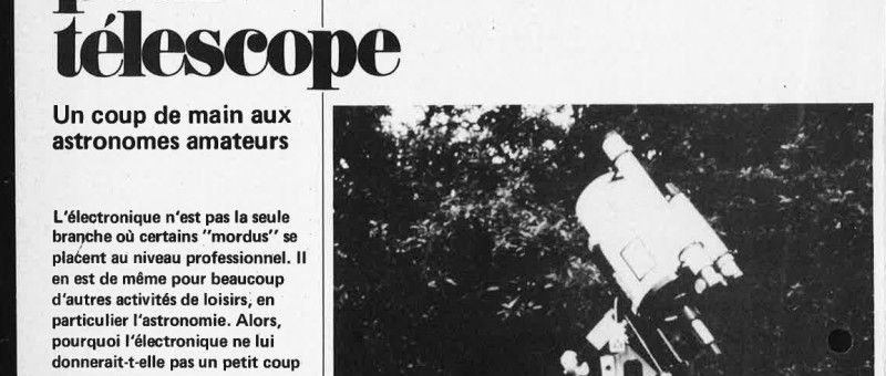 asservissement pour télescope