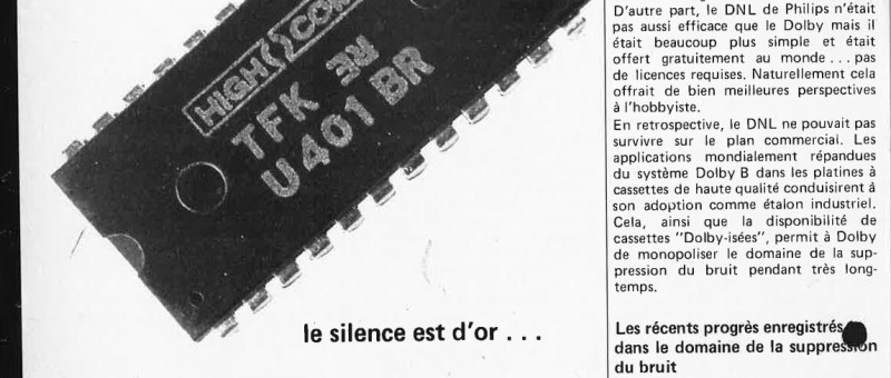 réduction du bruit (la)