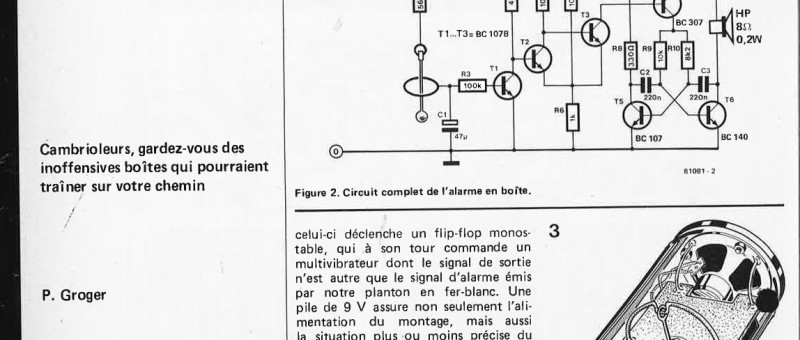 alarme en boîte