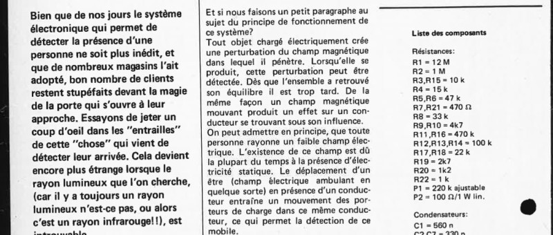 détecteur de présence