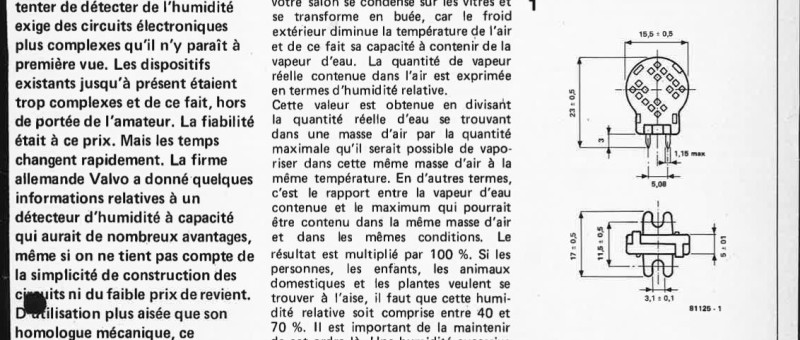 détecteur d`humidité