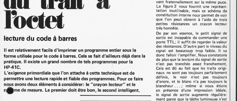 du trait à l`octet
