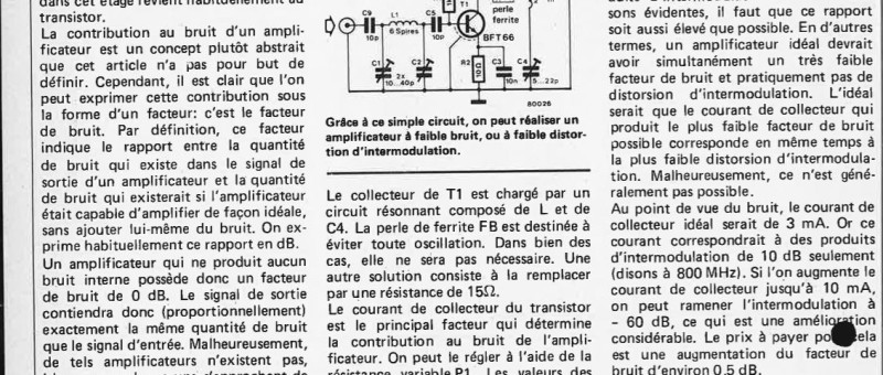 préampli faible bruit pour la bande des 2 mètres