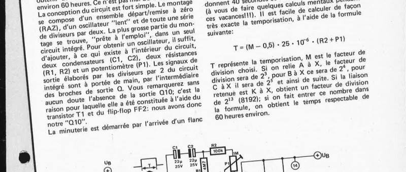 minuterie longue durée