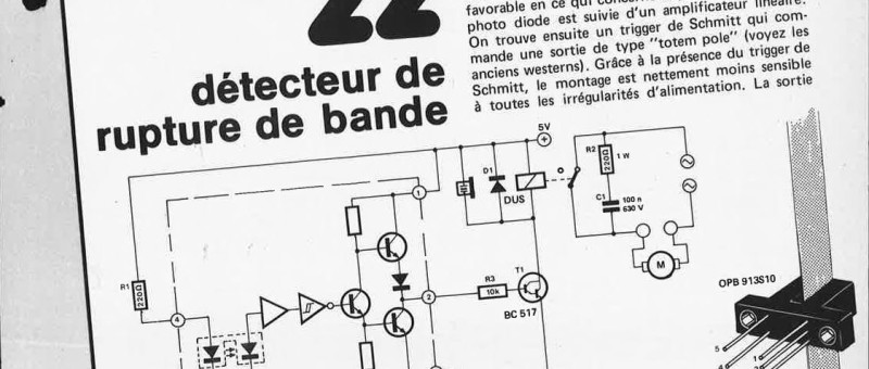détecteur de rupture de bande