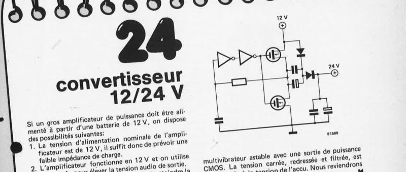 convertisseur 12/24 V