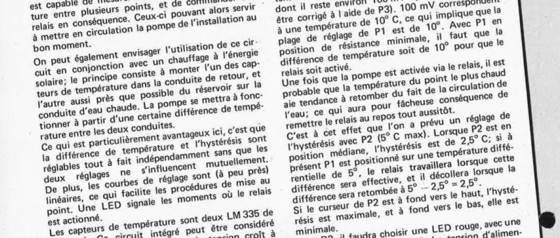 thermostat à mesure différentielle