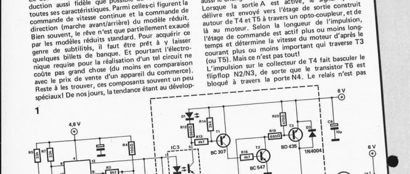 commande de vitesse et de direction pour modèle réduit