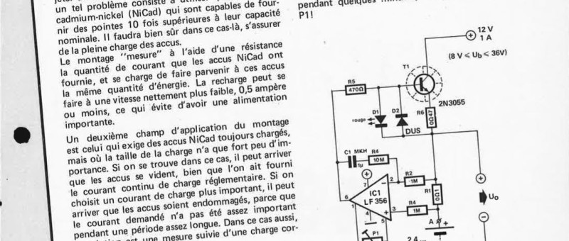 chargeur pour accus Nicad