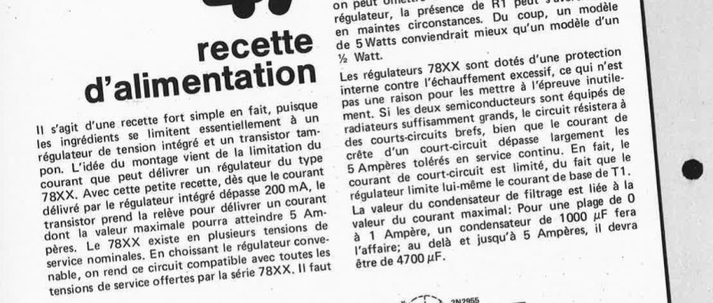 recette d`alimentation