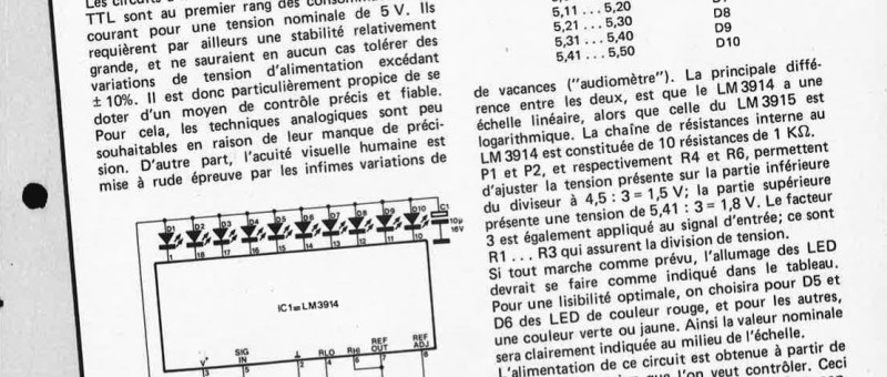macro-voltmètre pour alimentation de 5 V