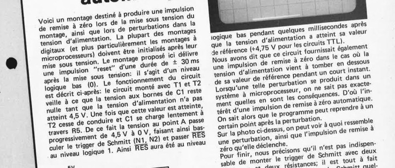 R.A.Z. automatique