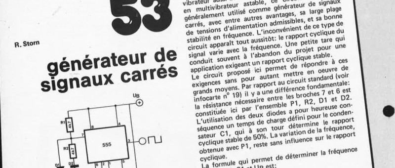 générateur de signaux carrés