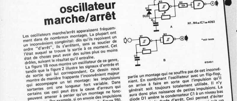 oscillateur marche/arrêt