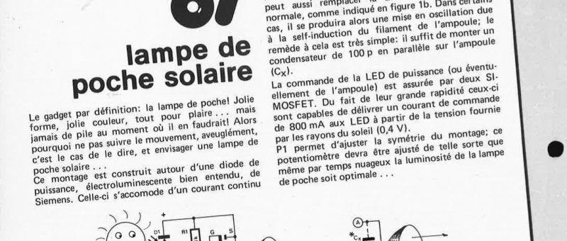 lampe de poche solaire