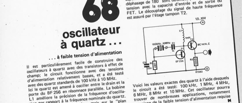 oscillateur à quartz
