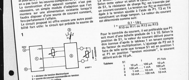 source de courant constant modulaire
