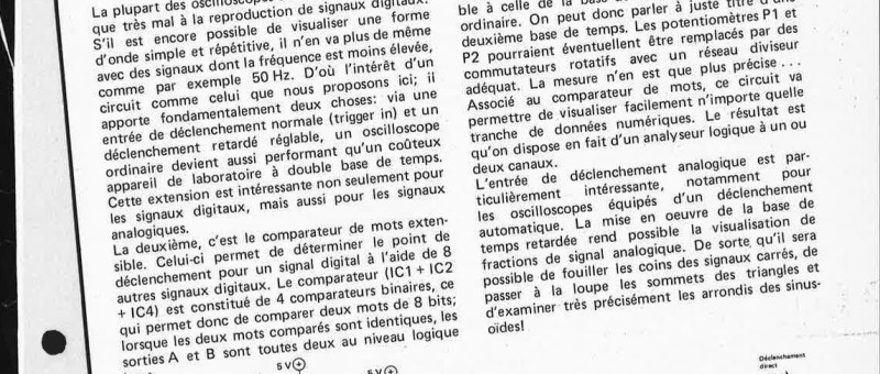 comparateur de mots et déclenchement retardé