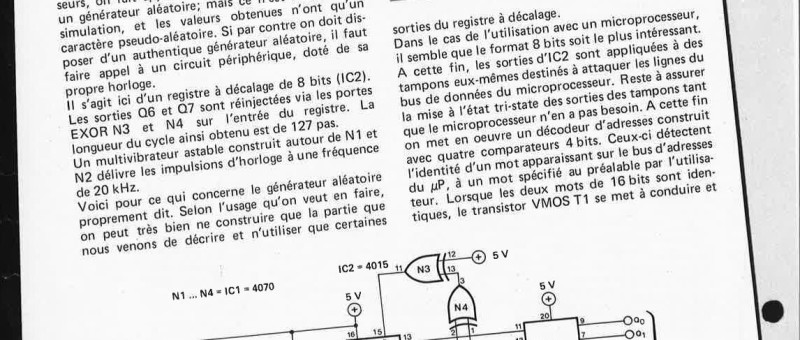 générateur aléatoire adressable