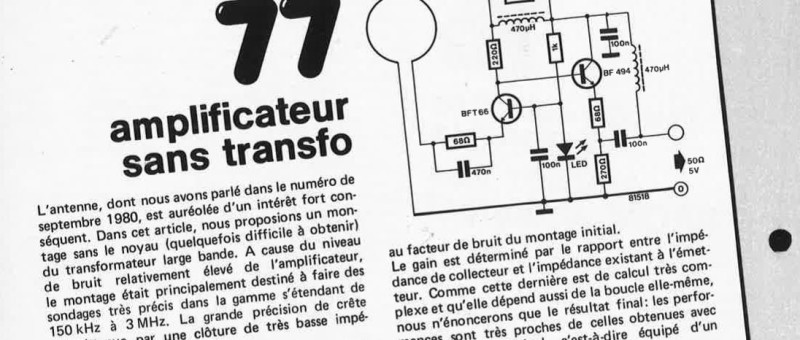 amplificateur sans transfo