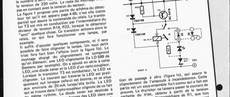 indicateur optique pour détecteur de présence