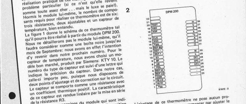 thermomètre à cristaux liquides