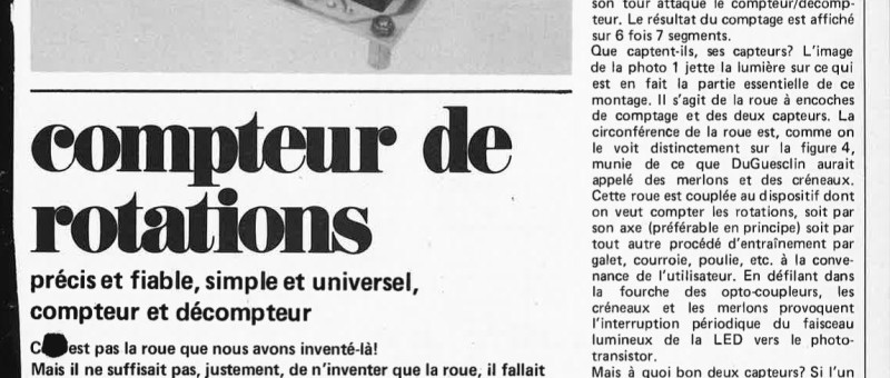 compteur de rotations